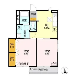 サンハイム学園前 C【1階】の間取り
