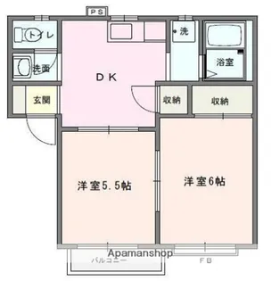シアトリカルみずほ台Ⅱ【1階】の間取り