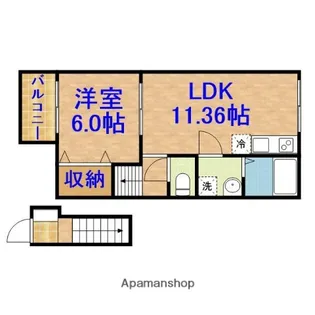SIRO蘇我【2階】の間取り