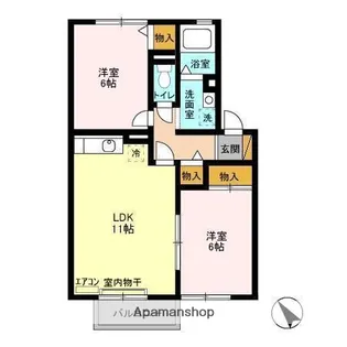 アネックス 壱番館【2階】の間取り