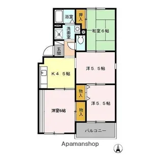 グランメール【1階】の間取り