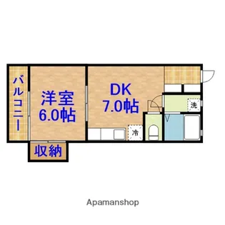 ハイツサンフラワー【2階】の間取り