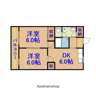 ロイヤル早野マンション【3階】の間取り