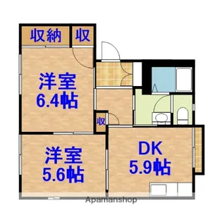 ファミリーステージ東郷B【103号室】の間取り