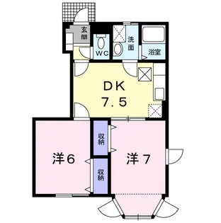 ピュアクエスト【1階】の間取り
