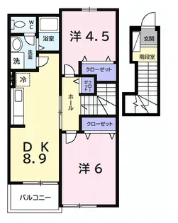 セブンアクロス【203号室】の間取り