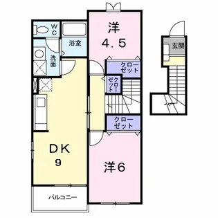 アヴニール【2階】の間取り