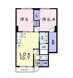 アヴニールⅡ【1階】の間取り