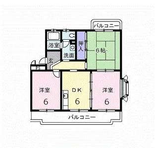 クレセントフジ A【2階】の間取り
