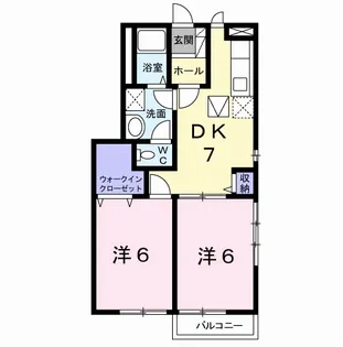 サンパティーク【1階】の間取り