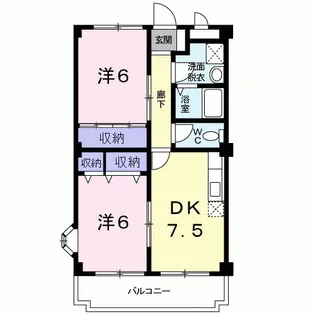 イーストサイド63【4階】の間取り