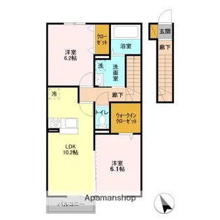 千葉県千葉市緑区古市場町【アパート】の間取り