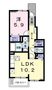 フォルトゥーナC【1階】の間取り