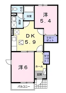 アヴニールⅧ【1階】の間取り