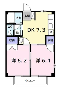 グリーンヒルズ【1階】の間取り