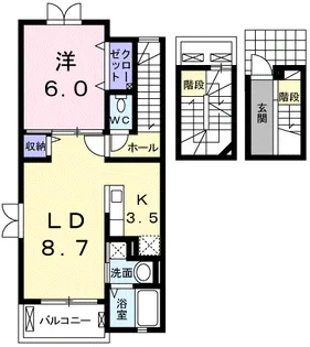 マーヴェラス末広【3階】の間取り