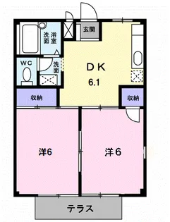 サンシティコスモ A【1階】の間取り