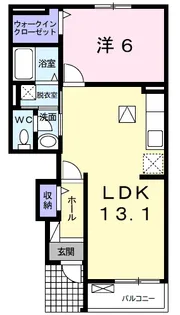 エアリーズ シエロ A【1階】の間取り