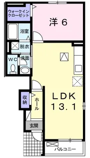 エアリーズ シエロ A【1階】の間取り