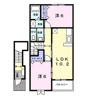 ファミリアⅠ【2階】の間取り
