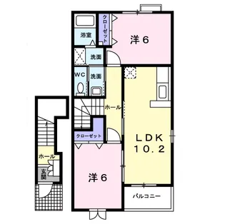 パール メゾン Ⅱ【2階】の間取り