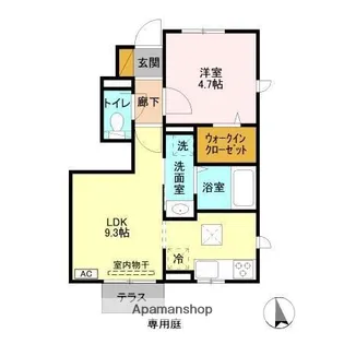 GRAND PARC(グラン・パルク)【1階】の間取り