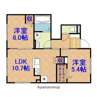 エルメゾンエイザ A棟【1階】の間取り