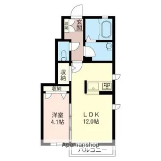 MD早野【101号室】の間取り
