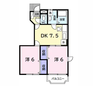 エターナルグローブB【1階】の間取り