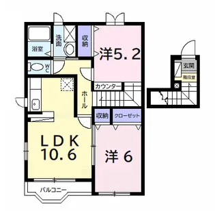 パーク ピア【2階】の間取り