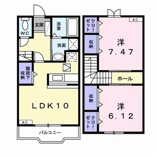 パーク ピア【1階】の間取り