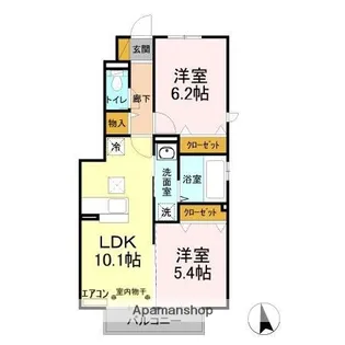ステアヒルズⅡ【1階】の間取り