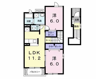 アレスト・イーグル B棟【2階】の間取り
