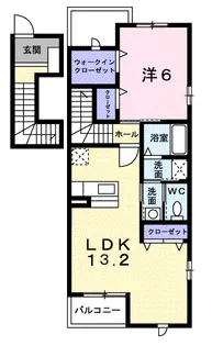 ジャックパレスC【2階】の間取り