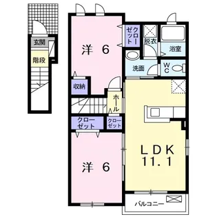 ジョージ・ケイ【2階】の間取り