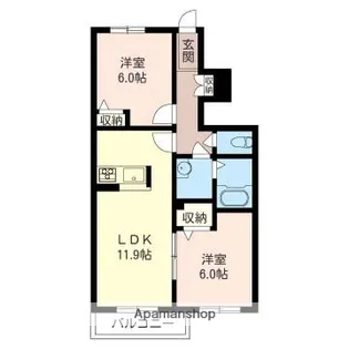 アリュールⅠ【102号室】の間取り