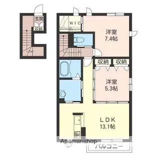 アリュールⅠ【2階】の間取り