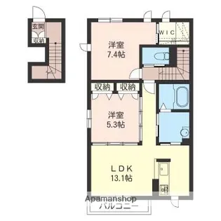 アリュールⅠ【2階】の間取り