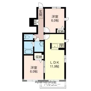 アリュールⅠ【101号室】の間取り