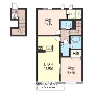 アリュールⅡ【2階】の間取り