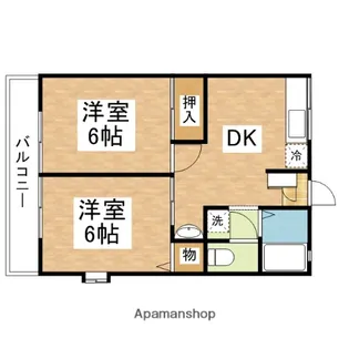 シティハイムMSKハイツB棟【2階】の間取り