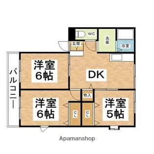 みずよし弐番館C棟【202号室】の間取り