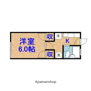 サンハイツ大芝【106号室】の間取り