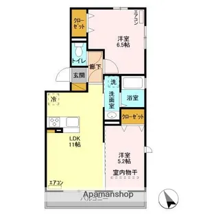 ベルメゾンちはら【2階】の間取り