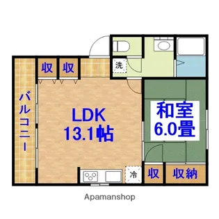 カサヴェルデ【1階】の間取り