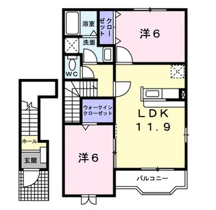 アルドールA【2階】の間取り
