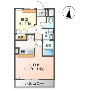 グランティスレーヴ【2階】の間取り