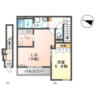 リバティハイム【2階】の間取り