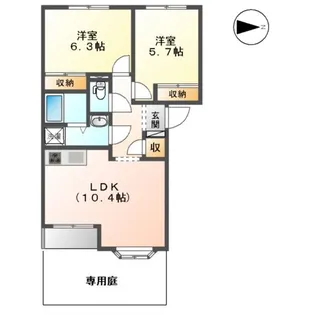 FORESTーCK【1階】の間取り