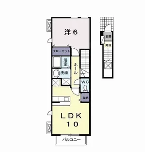 プリートボニータⅡ【2階】の間取り